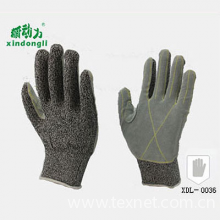 绍兴上虞新动力手套有限公司-高强高模聚乙烯贴皮5级防割防护手套